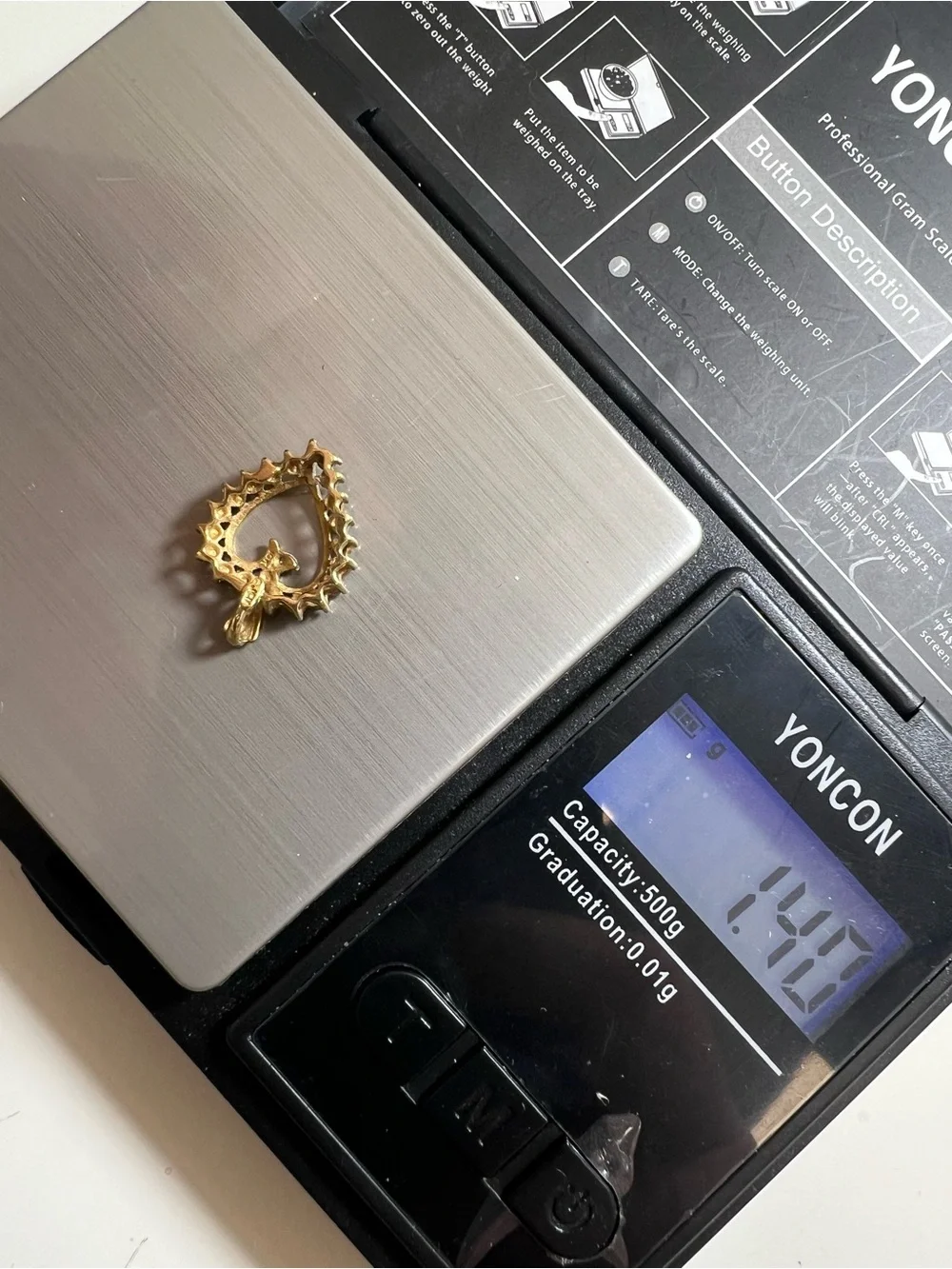 Classic 10K Gold Two-Tone Heart Pendant